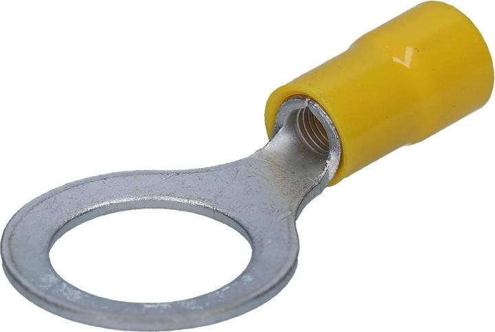 Actual product image Kalitec 50 pieces Cembre GF-M10 ring cable lug insulated M10 yellow 4-6 mm² I Industrial quality