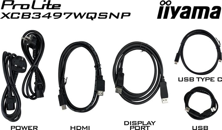 Produktbild iiyama 86,4cm (34") XCB3497WQSNP-B1 21:9 3xHDMI+DP+USB (3440 x 1440 Pixel, 34")