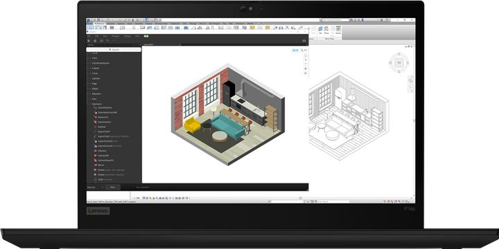 Actual product image Lenovo ThinkPad P14s Gen 2 (14", 1000 GB, 32 GB, DE, AMD Ryzen 7 Pro 5850U)