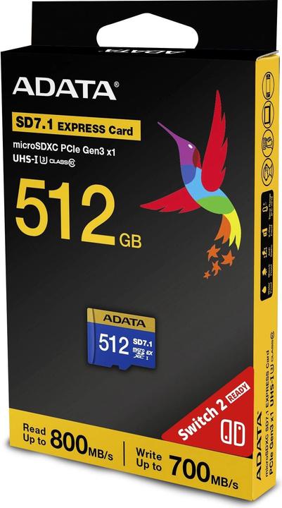 Produktbild Adata Premier Extreme SD7.1 Express (512 GB, microSD Express, U3, UHS-II)