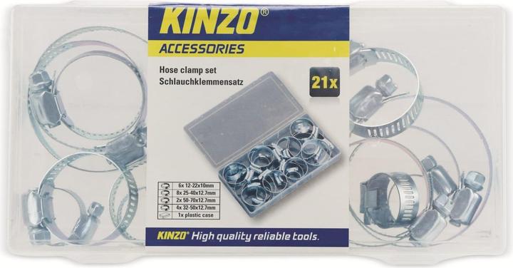 Actual product image Kinzo Trouser clamp set 21pcs (Hose clip)