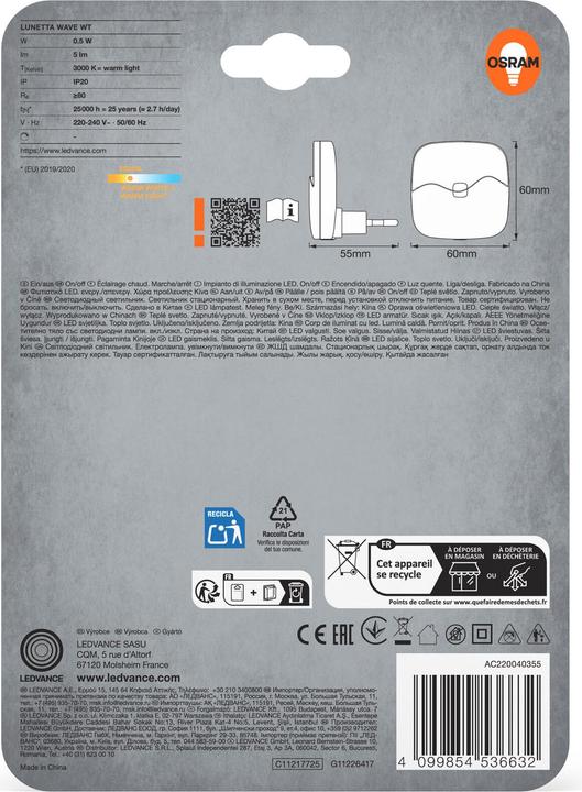 Actual product image Ledvance Lunetta Wave