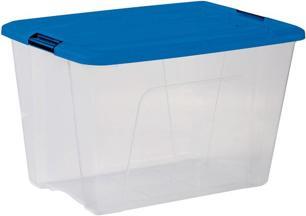 Iris Clear NTB Storage Box 60.0 l transparent, blue 39.5 x 57.5 x 36.5 cm (60 l)
