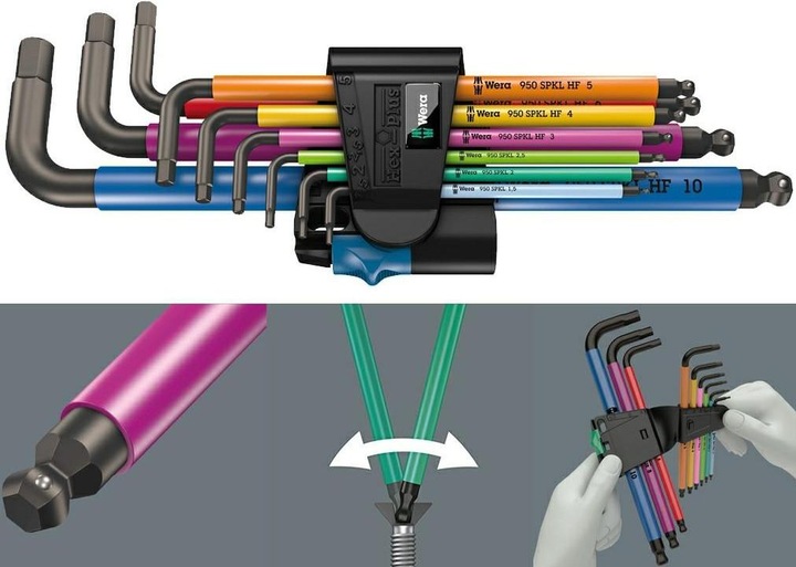 Actual product image Wera 950/9 Hex-Plus Multicolour HF 1
