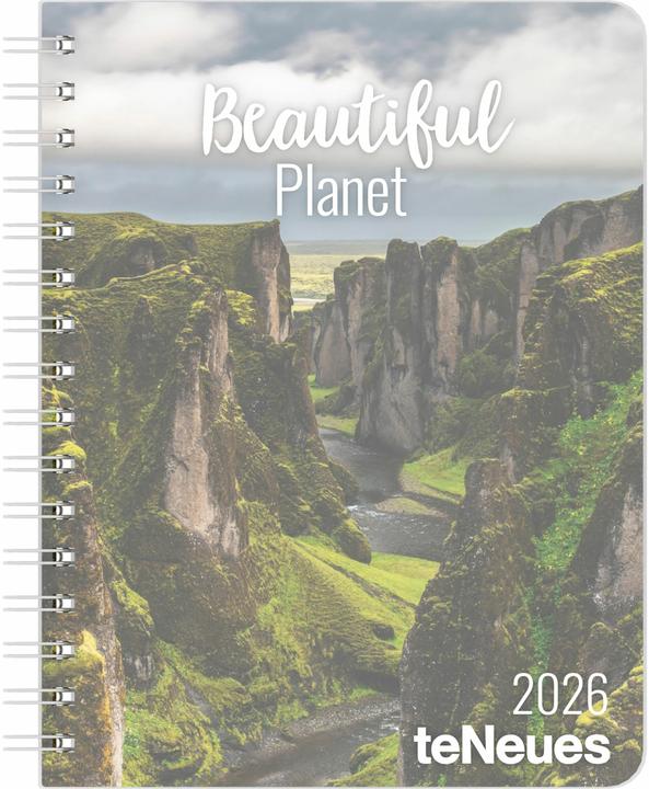Immagine prodotto BeautifulPlanet2026-Buchkalender-Taschenkalender-Fotokalender-16,5x21 (1 settimana / 2 pagine)