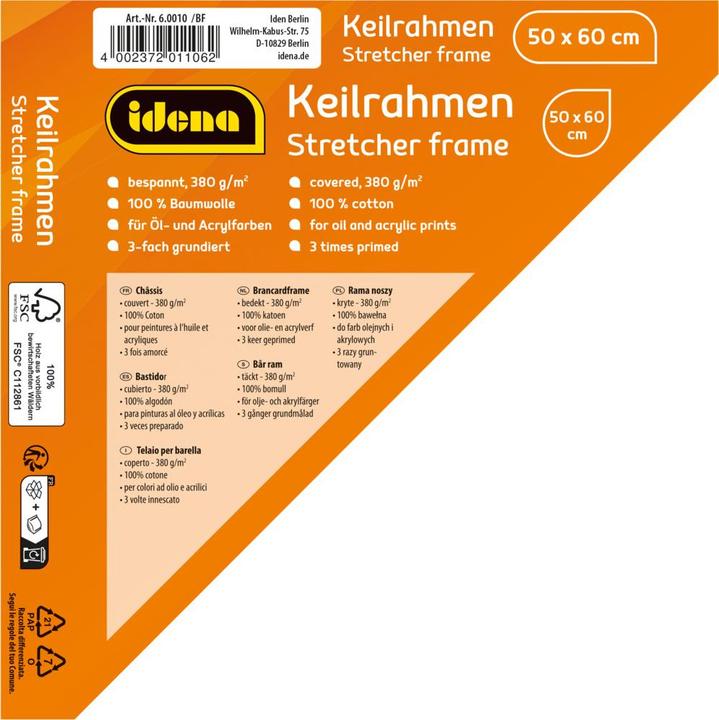 Actual product image Idena Stretcher frame 50x60cm FSC100% (50 x 60 cm)