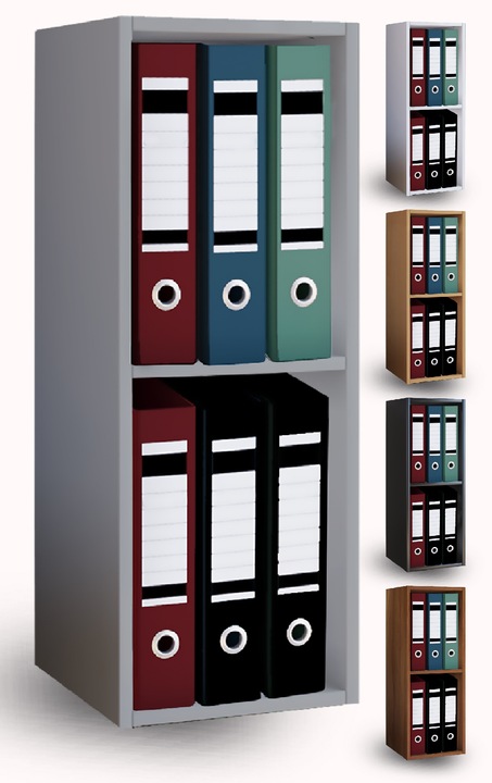 Image du produit VCM Étagère à dossiers Étagère de bureau Offas 2 compartiments (34 x 30 x 72 cm)