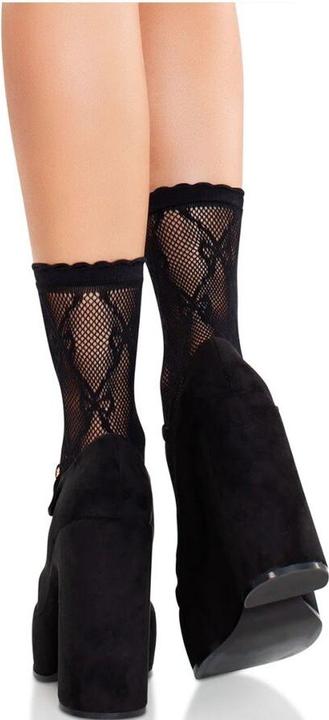 Actual product image Leg Avenue Black lace socks with bow (One size)