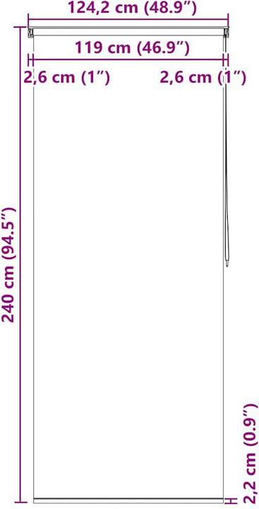 Actual product image vidaXL Nemanja (240 x 120 cm)