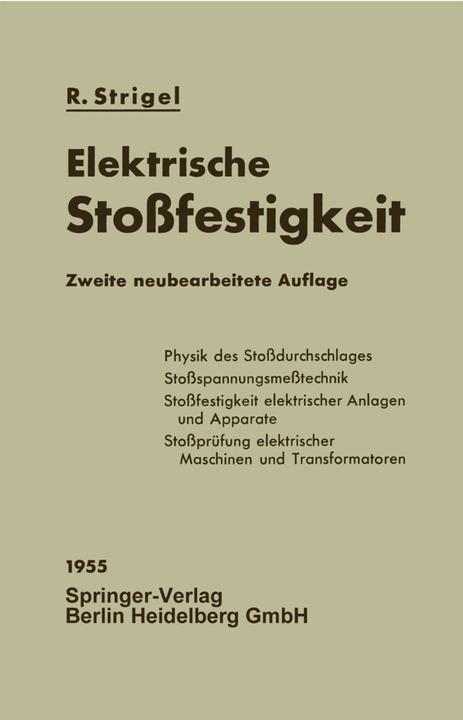 Produktbild Elektrische Stossfestigkeit (Deutsch, Robert Strigel, 2014)