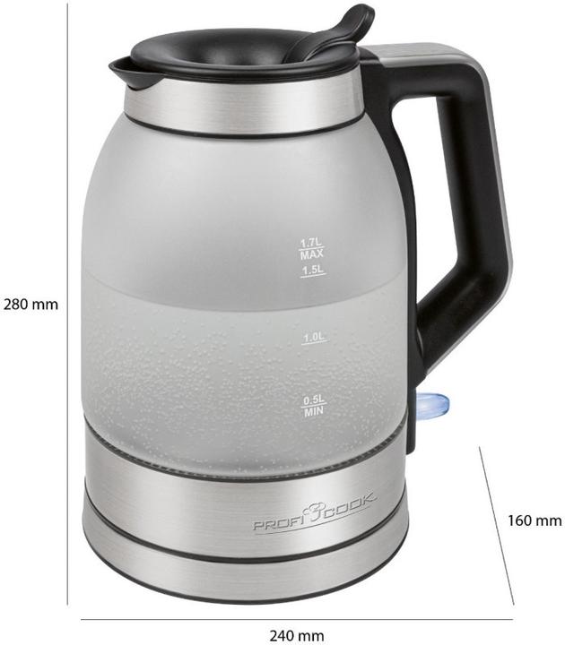Productafbeelding Proficook PCWKS 1215 G Glazen waterkoker (1.70 l)