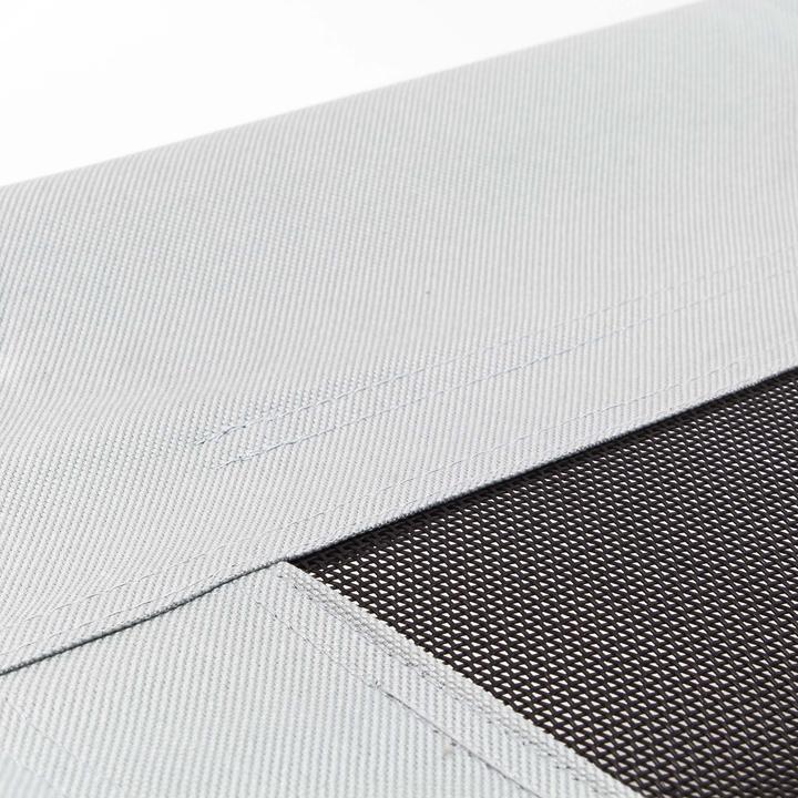 Actual product image Wiltec Dog Bed Pet Cot Elevated Outdoor Pet Lounger Grey XL 122x93x20cm max 60kg (Dog)