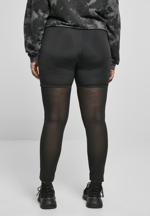 Actual product image Urban Classics Ladies High Waist Transparent Tech Mesh Leggings - 12116 (5XL)