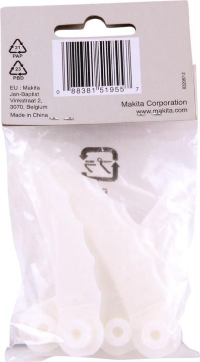 Produktbild Makita 198851-4 1x5 Ersatzmesser Kunststoff (Rasentrimmer, Rasenmäher Messer + Ersatzmesser Gartenmaschinen)