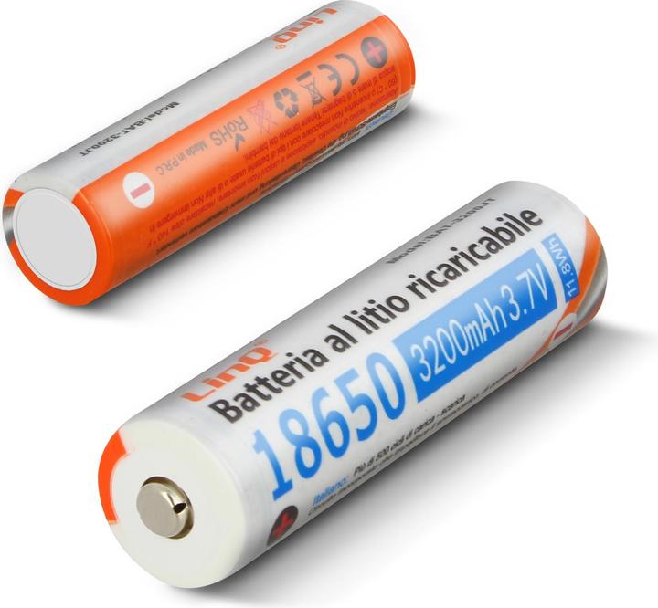 Image du produit LinQ 2x batterie 3200mAh (2 pcs, 18650, 3200 mAh)
