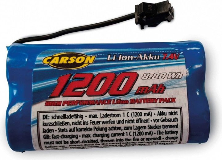 Immagine prodotto Carson 7.4V/1200mAh LiION Bella Luisa JST (7.40 V, 1200 mAh)