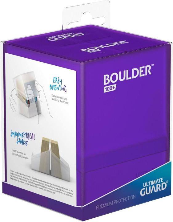 Actual product image Ultimate Guard Card Box Boulder Deck Case Standard Size 100+ Amethyst