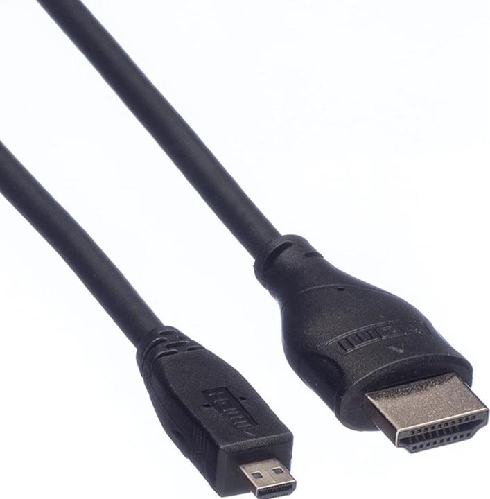 Image du produit Roline micro HDMI (Typ D) — HDMI (Typ A) (2 m)