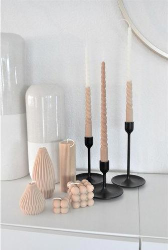 Produktbild Santabarbara Interior Design Kerze Zoe M 8 x 6 cm, Nude (1 Stk.)