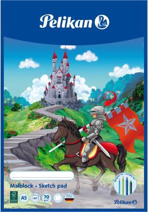 Image du produit Pelikan Bloc à colorier C5 assorti (A5, Blanc)