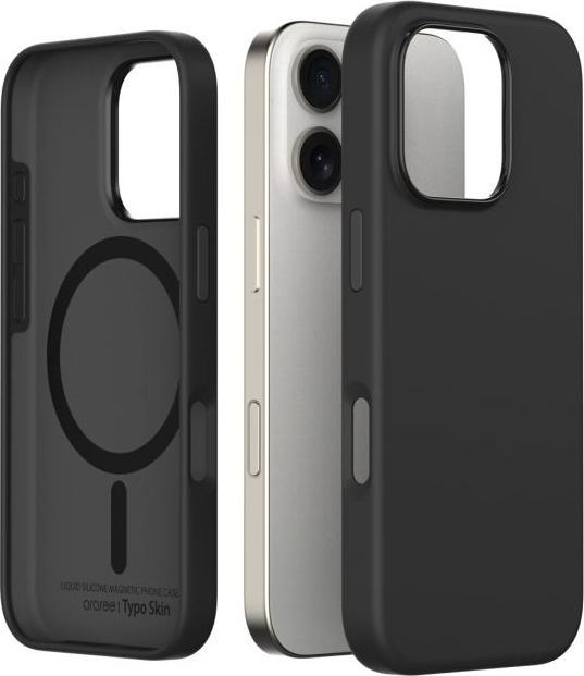 Produktbild Araree etui Typoskin M iPhone 16 Pro 6.3" czarny/black AR20-02117A (Apple iPhone 16 Pro)