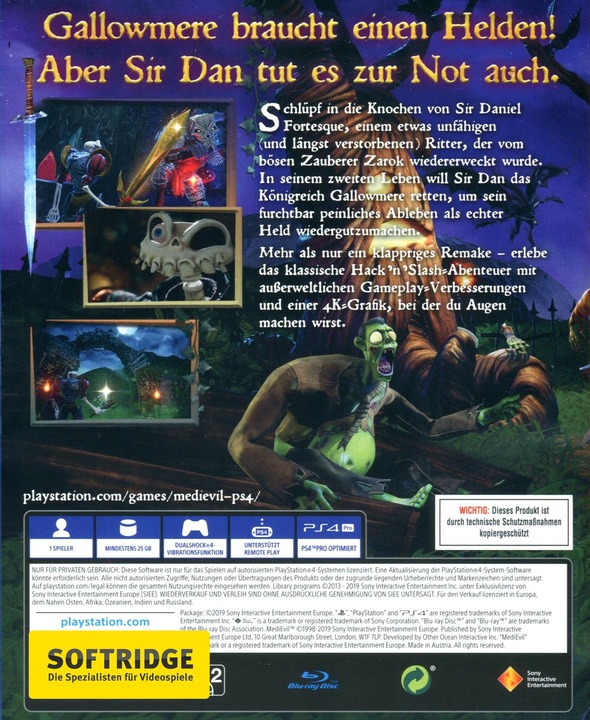 Produktbild Sony MediEvil (PS4, EN)