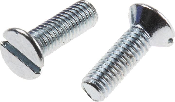 Actual product image Rs Pro ZnPt stl slot csk head screw,M3x10mm (1 Screws per piece)