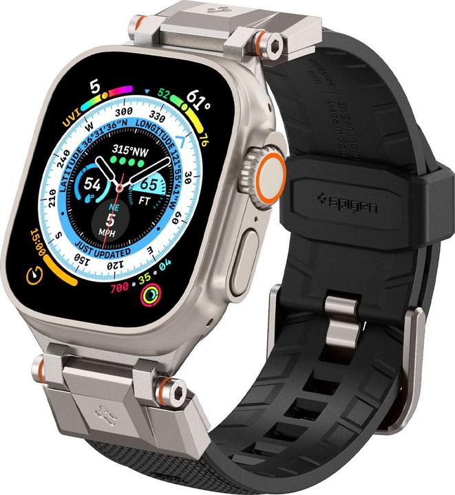 Image du produit Spigen Dura Pro Armor (35 mm, Polyuréthane thermoplastique (TPU), Nylon, Watch Series 7 (45mm), Watch Series 7 (44 mm), Watch Series 3 42mm)