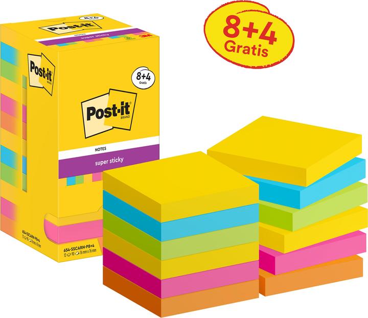 Immagine prodotto Post-it Carnevale super appiccicoso (76 x 76 mm)
