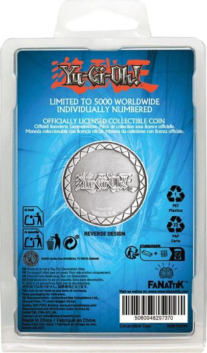 Actual product image Fanattik Yu-Gi-Oh! Sammelmünze Blue-Eyes White Dragon Limited Edition