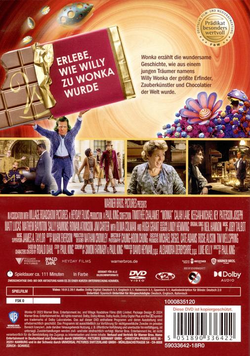 Produktbild Wonka DVD (DVD, 2024, Deutsch)