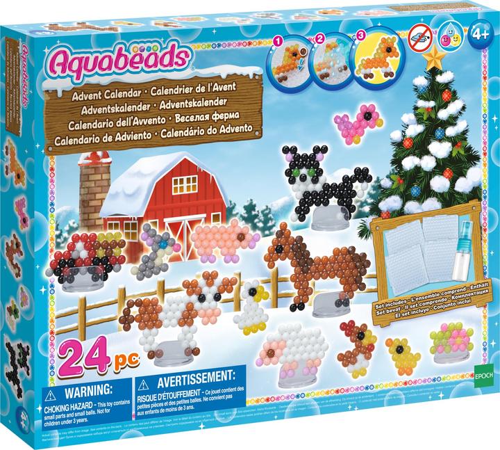 Actual product image Aquabeads Advent calendar 2019 farm