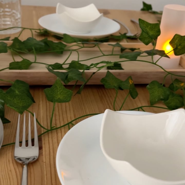 Actual product image I Am Creative Deko Blumenranke Kunstblätter Girlande 12er Set (220 cm)
