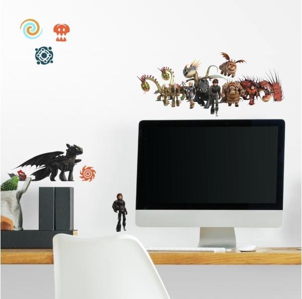 Produktbild Roommates Dreamworks Dragons Peel And Stick Wall Decals