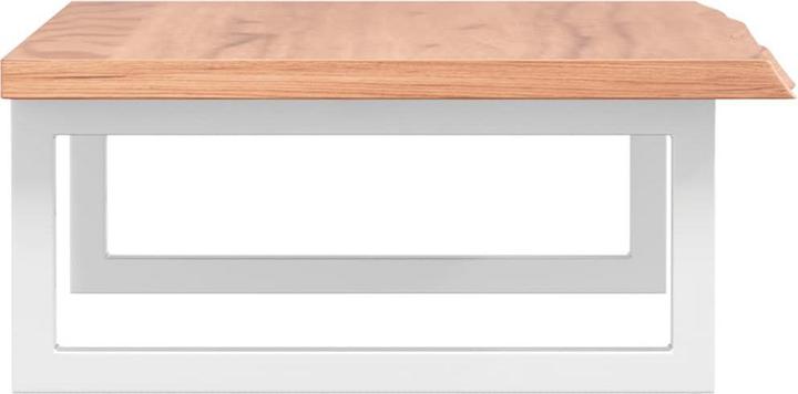 Actual product image vidaXL Washbasin top Shelf support Wall bracket Wooden top Steel solid wood