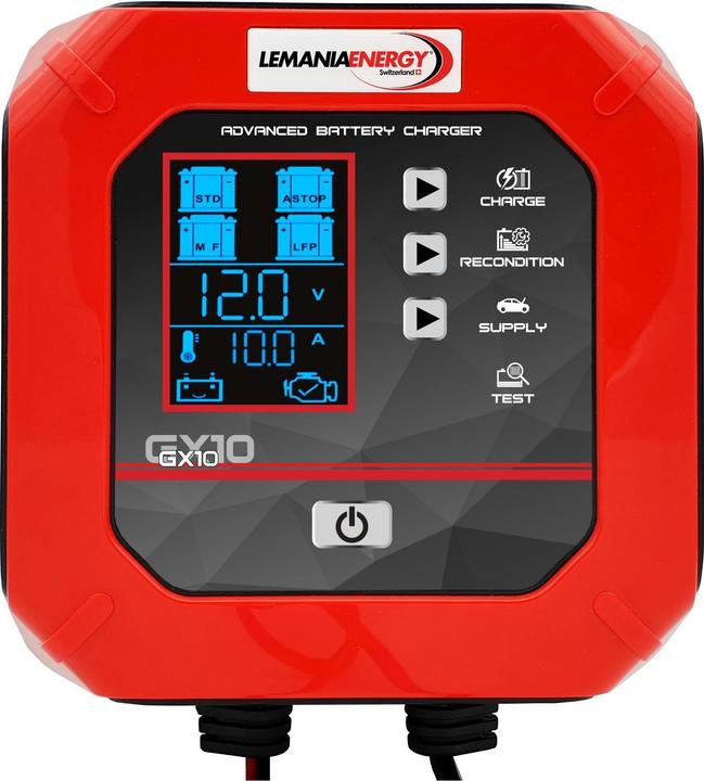 Produktbild Lemania Energy Smart battery charger GX10 12V / 10A (12V, 10 A)