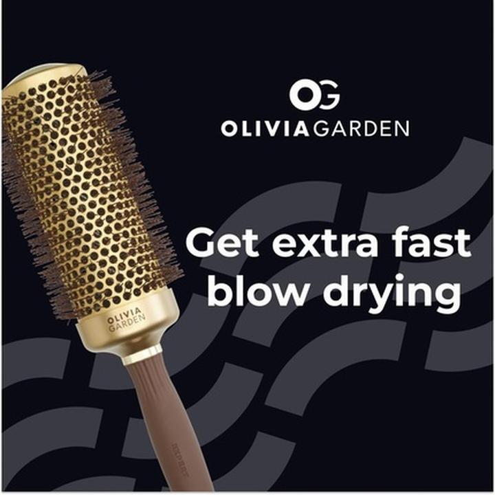 Immagine prodotto Olivia Garden Expert Blowout Speed Setole ondulate Setole ondulate Oro e Marrone 55