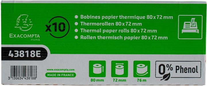 Energie-Label Exacompta Thermorolle für Registrier- und Computerkassen