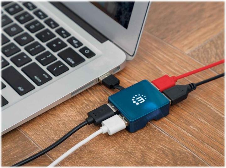 Produktbild Manhattan 4 Port USB 2.0-Hub (USB-A, 4 Ports)