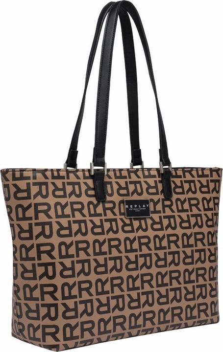 Black, pale grey brown