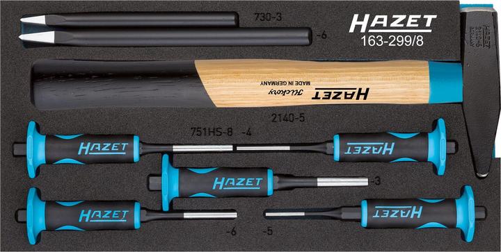 Produktbild HAZET Splinttreiber Satz 163-299/8 ∙ Anzahl Werkzeuge: 8
