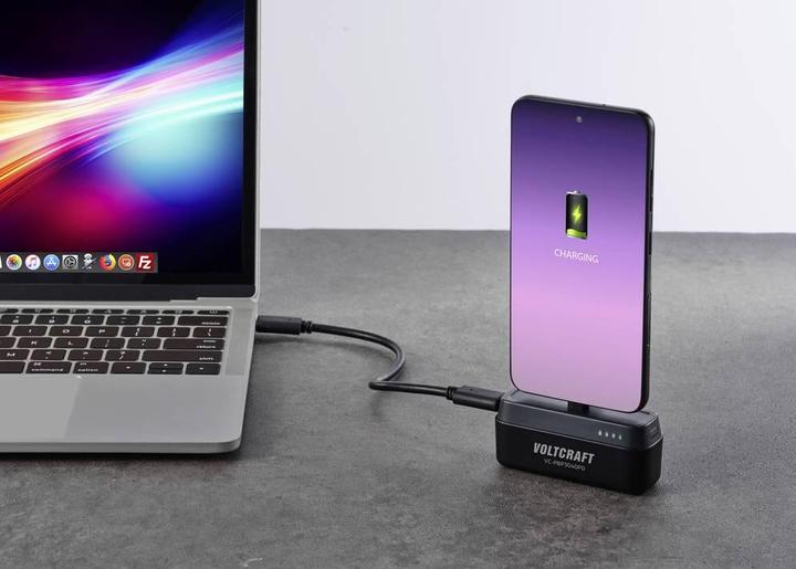 Image du produit Voltcraft VC-PBP3040PD Banque d'alimentation 4500 mAh Power Delivery Li-Ion Noir (mat) (4500 mAh, 36 W, 16.65 Wh)