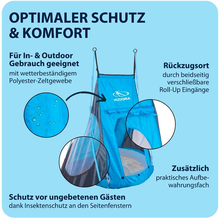 Image du produit Hudora Zelt Cosy Castle für Nestschaukel 90