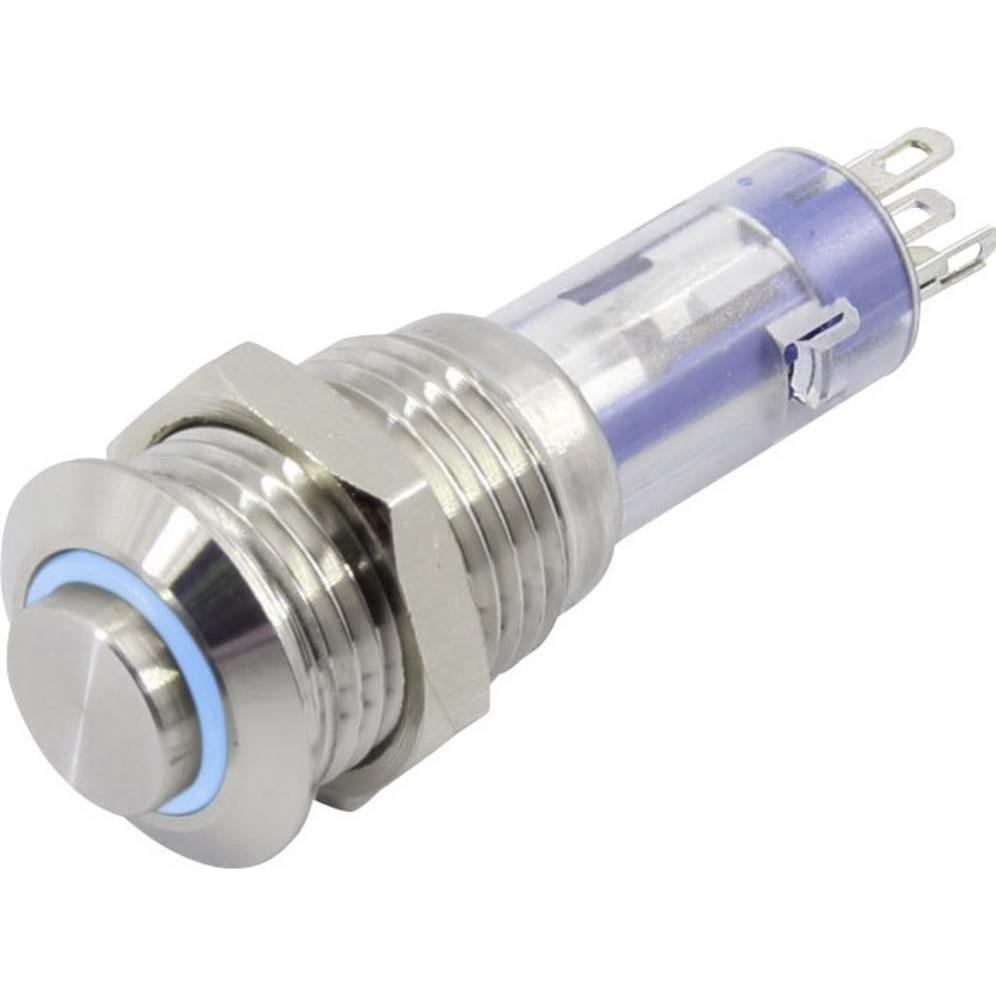 Tru Components Drucktaster Serie LAS4GQH, Taster + Schalter, Blau