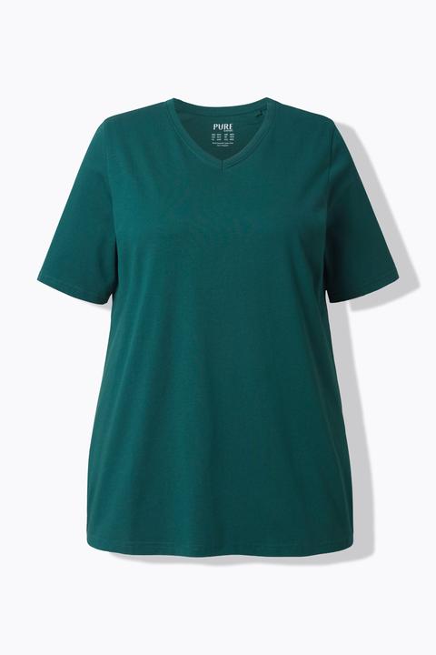 Produktbild Ulla Popken T-Shirts, 2er-Pack, V-Ausschnitt, Halbarm (58)
