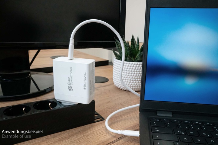 Immagine prodotto Good Connections Caricatore rapido USB 140W con tecnologia GaN, 1 porta (USB-Câ"¢), PD 3.1, QC 5, PPS, incluso (140 W)