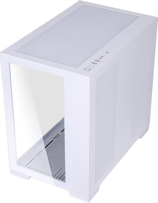 Actual product image Itek Boitier Moyen Tour ATX Dark Cave RGB avec panneau vitré (Blanc) (ATX, mATX, Mini-ITX)