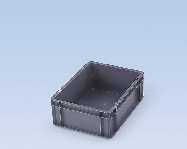 Actual product image kaiserkraft Euro format stacking containers, walls and bottom closed