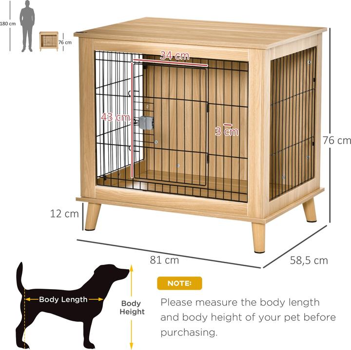 Actual product image PawHut Dog cage with table top (Dog house)