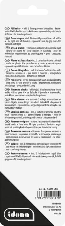 Image du produit Idena Stylo plume avec 3 cartouches d'encre (1x)